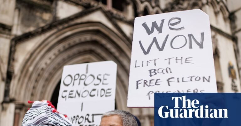 Opponents of Palestine Action ban celebrate court ruling that proscription is unlawful – video | Palestine Action Opponents of Palestine Action ban celebrate court ruling that proscription is unlawful – video | Palestine Action