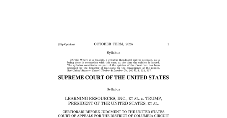 Read the Supreme Court’s Decision on Trump’s Sweeping Tariffs Read the Supreme Court’s Decision on Trump’s Sweeping Tariffs