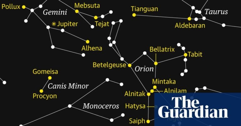 Starwatch: Orion the hunter dominates the February night sky | Astronomy