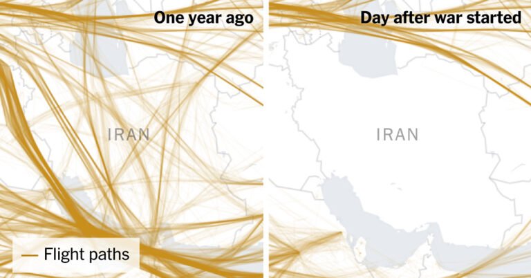 Iran War Forces Thousands of Flights to Divert