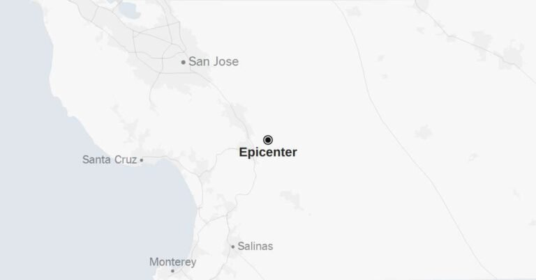 Map: Small Earthquake Shakes Northern California