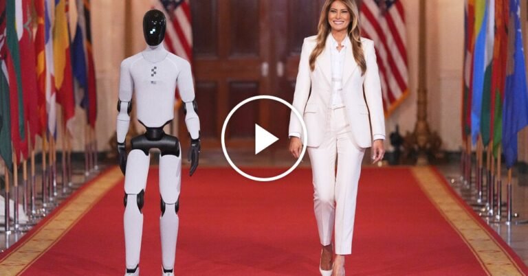 Melania Trump and A.I.-Powered Robot Arrive at White House Event Melania Trump and A.I.-Powered Robot Arrive at White House Event