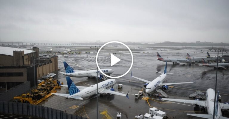 Passengers Wait in Long Security Lines at LaGuardia After Deadly Crash