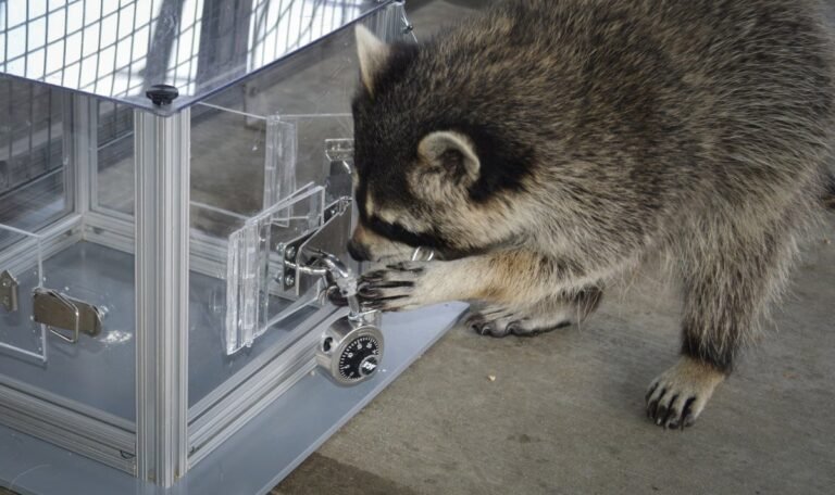 Raccoons will solve puzzles just for fun Raccoons will solve puzzles just for fun