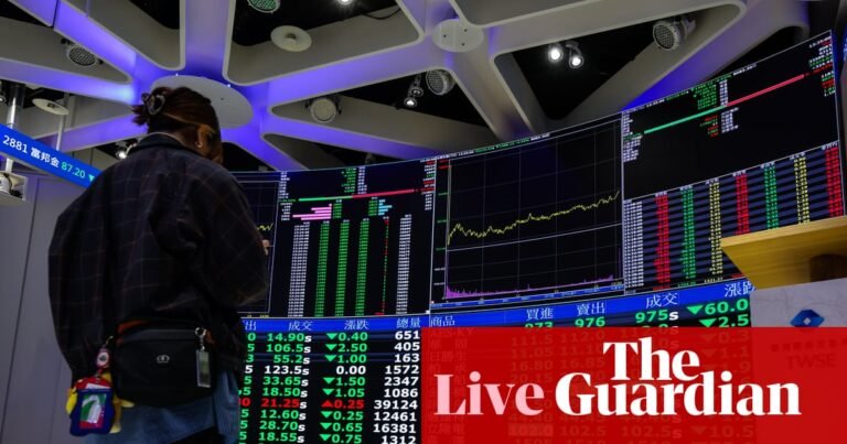 Stock markets plunge after oil surges over $100 a barrel, wiping out hopes of UK interest rate cut – business live | Business