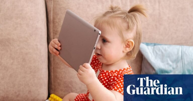 Three-quarters of nine-month-olds in England have ‘daily screen time’ | Children's health