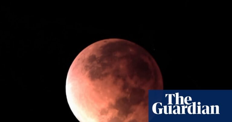 Timelapse vision of rare blood moon lunar eclipse in New Zealand – video
