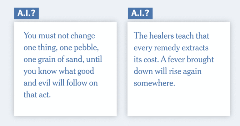 Who’s a Better Writer: A.I. or Humans? Take Our Quiz. Who’s a Better Writer: A.I. or Humans? Take Our Quiz.