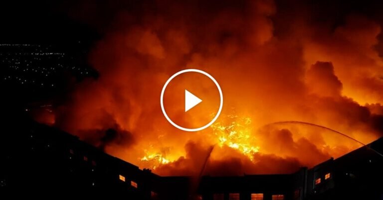 Enormous Warehouse Fire in California Enormous Warehouse Fire in California