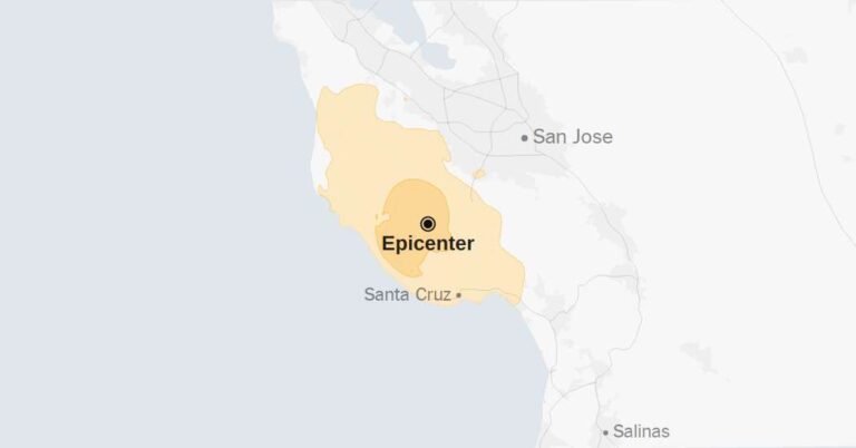 Map: 4.6-Magnitude Earthquake Shakes Northern California