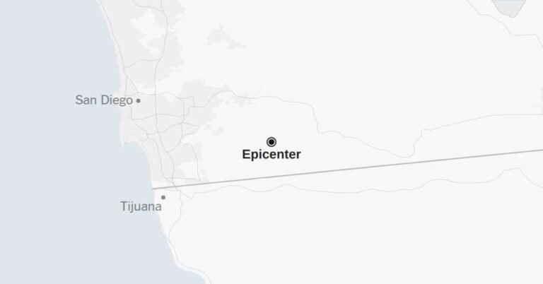 Map: Minor Earthquake Strikes Near San Diego
