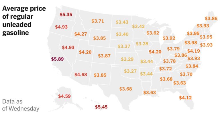 Maps: How Much Have Gas Prices Risen Across The U.S.?