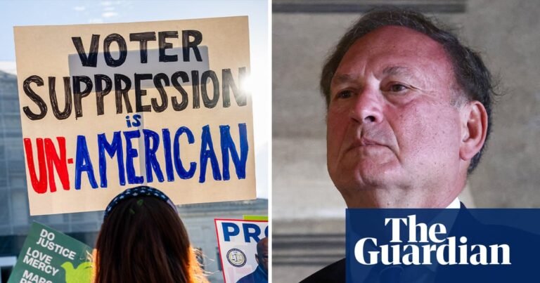 Samuel Alito’s Voting Rights Act ruling cited misleading data from DoJ | US voting rights Samuel Alito’s Voting Rights Act ruling cited misleading data from DoJ | US voting rights