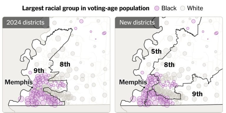 See How the G.O.P. Cut Up Tennessee’s Only Majority Black District