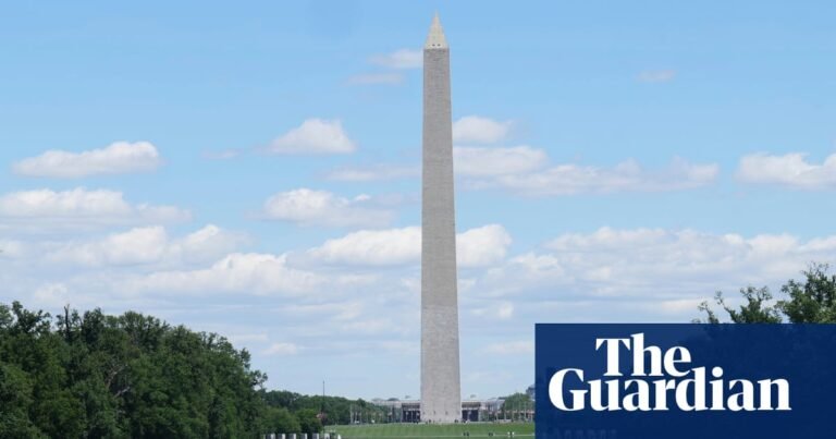 Workers racing to turn reflecting pool blue for Trump may be at risk, union warns | Washington DC Workers racing to turn reflecting pool blue for Trump may be at risk, union warns | Washington DC