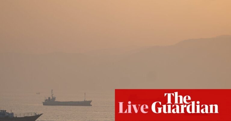 Oil and gas prices rise as US and Iran trade strikes; UK house prices fall – business live | Business