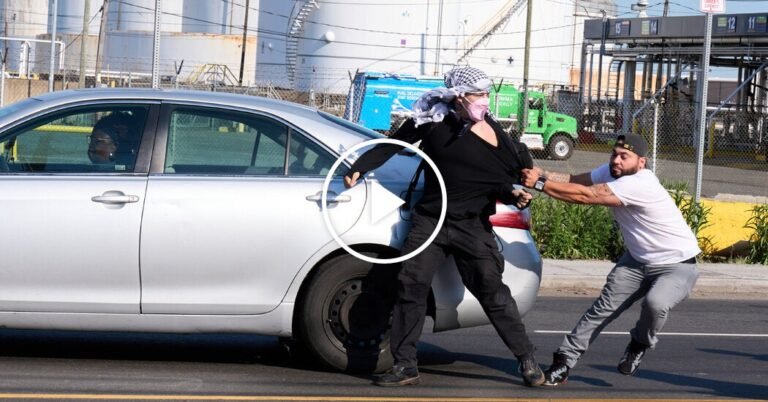 Protester Hit by Car at Newark ICE Detention Center