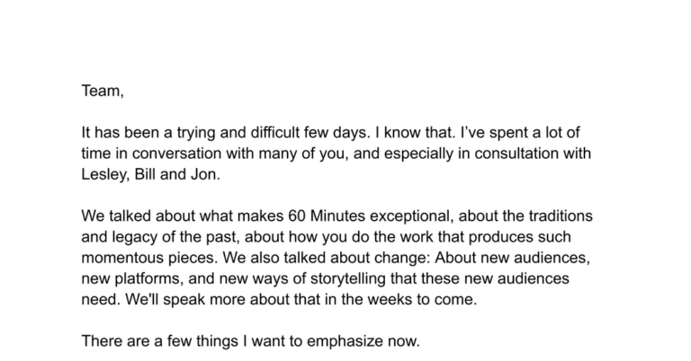 Read Nick Bilton’s Memo to ‘60 Minutes’ Staff
