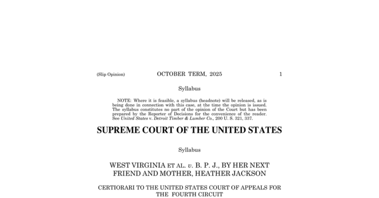 Read the Supreme Court Decision Upholding Bans on Transgender Athletes in Women’s Sports