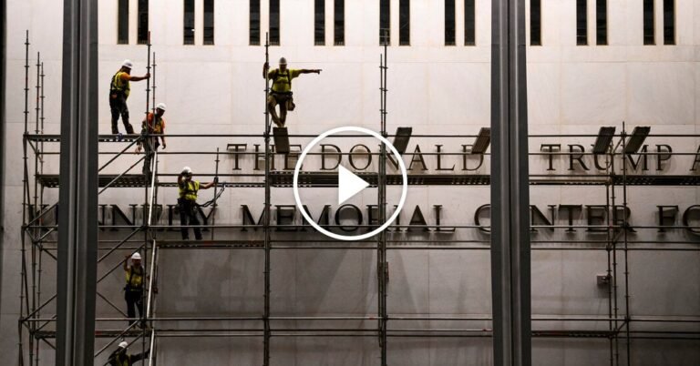 Trump’s Name Is Removed From Kennedy Center Facade