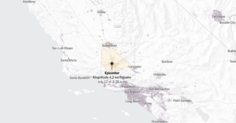 Map: 4.2-Magnitude Earthquake Shakes Southern California Map: 4.2-Magnitude Earthquake Shakes Southern California